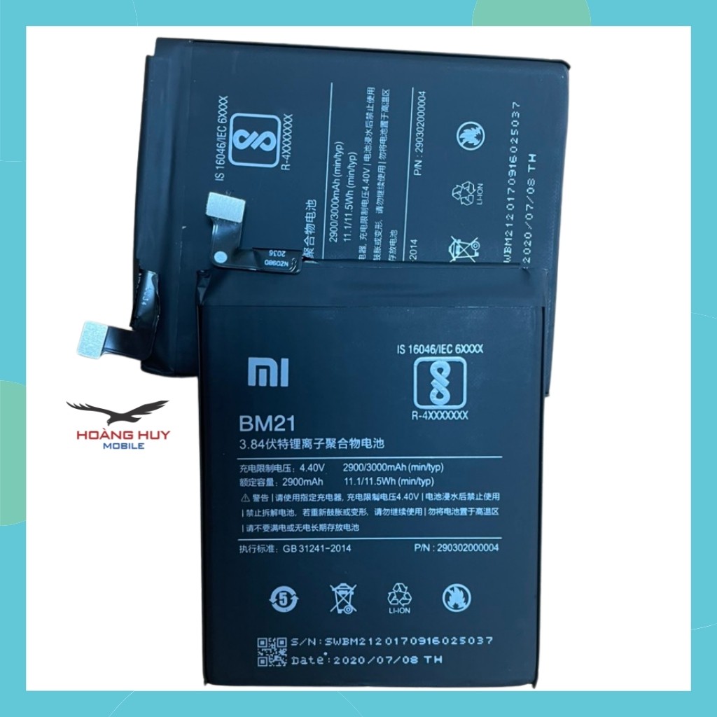 Pin Xiaomi Mi Note BM21 Dung Lượng 3000mAh Hàng Zin Nhập Khẩu Bảo Hành 6 Tháng 1 Đôi 1/Cam Kết Chất Lượng