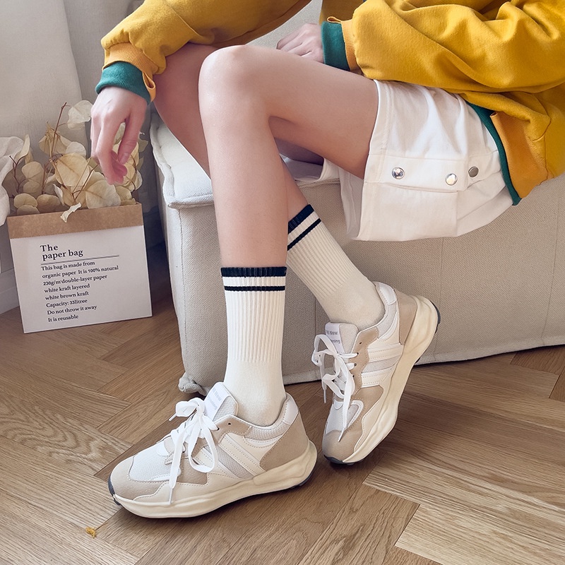 Tất Vớ Nam Nữ ❤️FREESHIP❤️ Tất Nữ Cổ Cao Phong Cách Hàn Quốc Đẹp Chất Cotton TN28