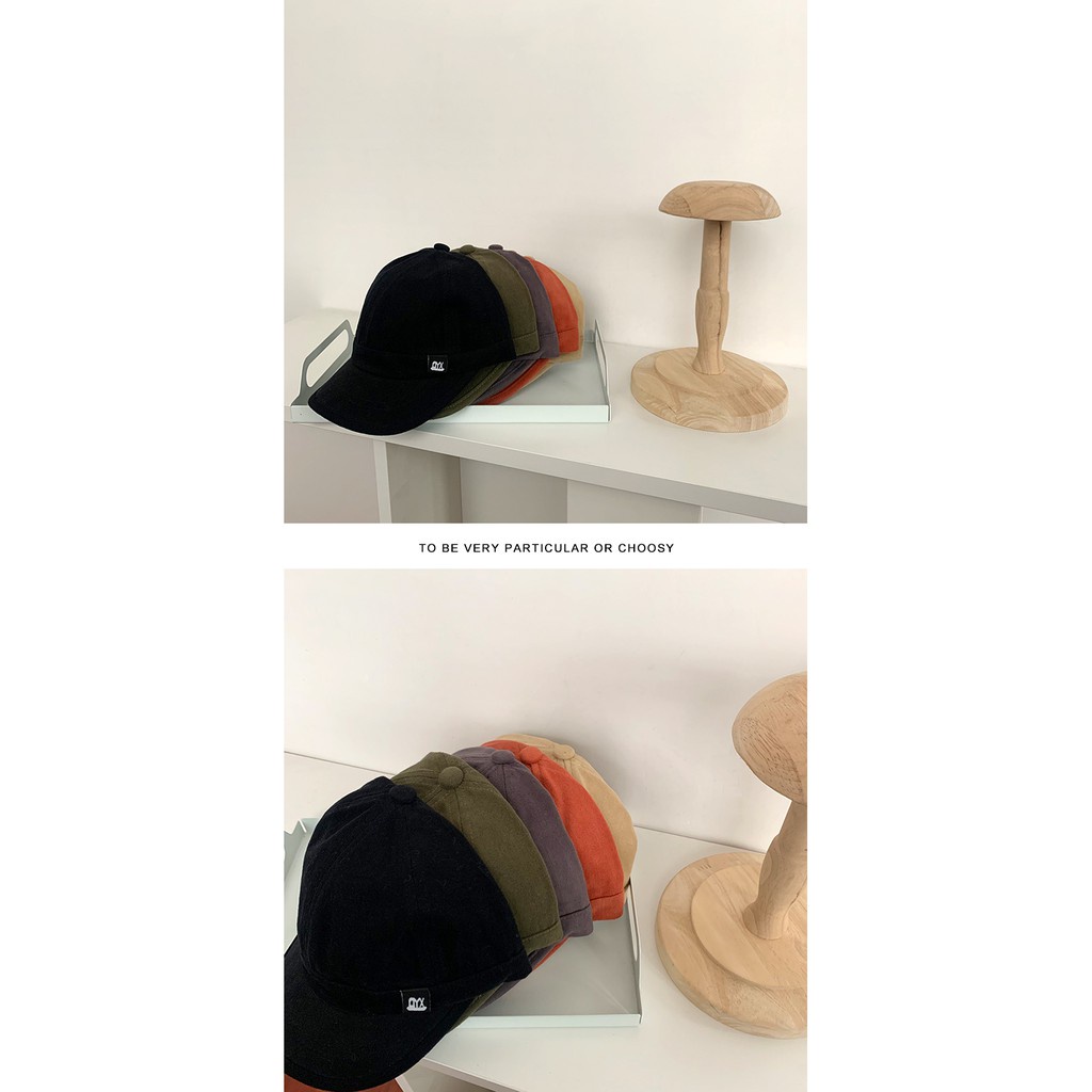 Mũ Bóng Chày Mềm Vành Ngắn Phong Cách Hip Hop Nhật Bản Cho Nam Và Nữ