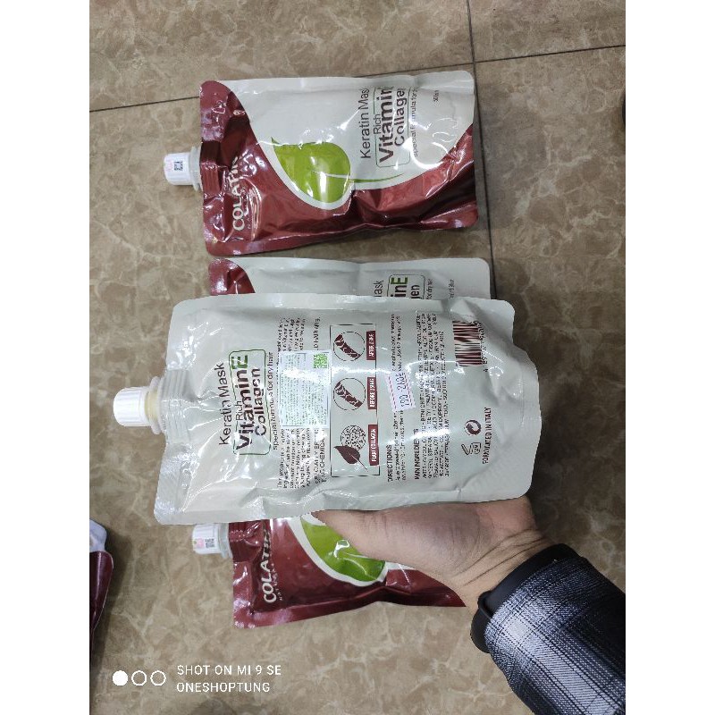 Kem ủ tóc siêu mượt Colatin Keratin Mask Vitamin E 500ml | BigBuy360 - bigbuy360.vn