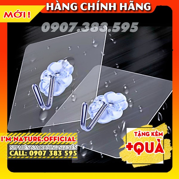 10 Móc Dán Tường Chịu Lực Cao (6cm x 6cm)