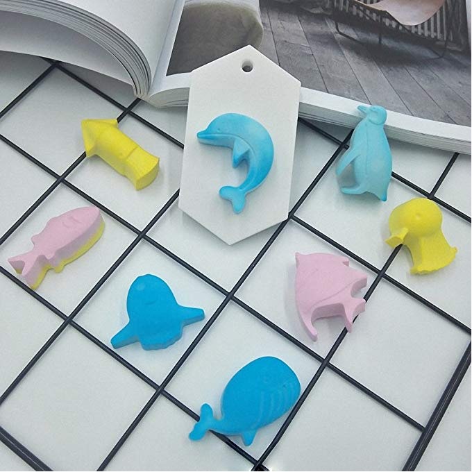 Khuôn Silicon Làm Socola,Thạch Rau Câu,Kẹo Dẻo,Pudding Trang Trí Hình 8 động Sinh Vật Biển Nhỏ