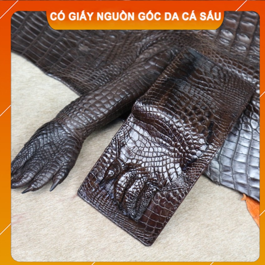 NEW- Ví Móng Chân Da Ca Cá Sấu Tại Xưởng Chuyên Da Cá Sấu Konavis CW03-01M || Thương Hiệu Konavis