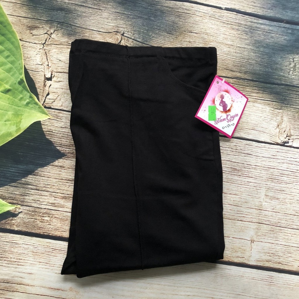 Quần bầu CHẤT COTTON CÓ GÂN co giãn 4 chiều, thấm hút mồ hôi QB558