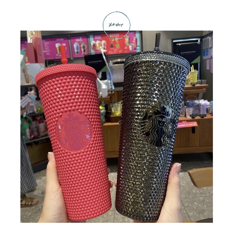 Ly Cốc STARBUCK uống nước 710ml kèm ống hút mẫu mới 2022