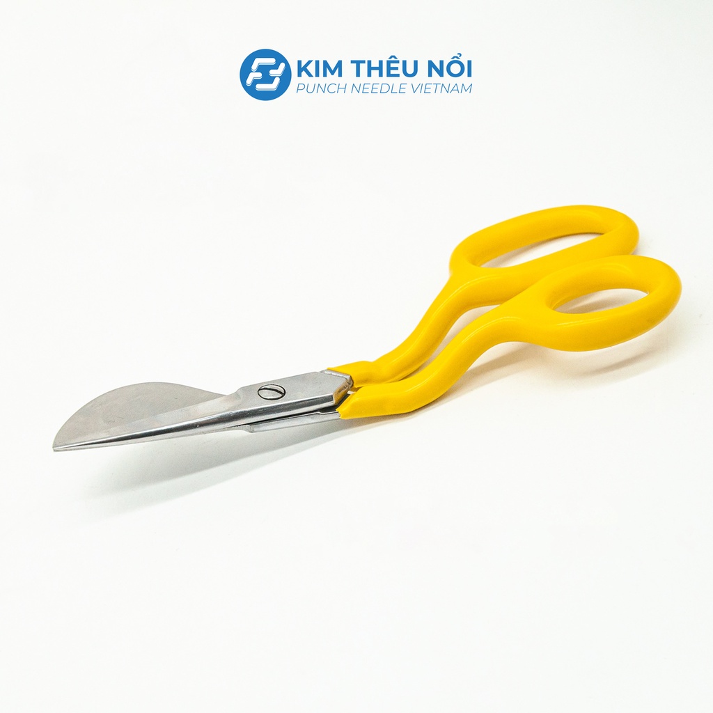 Kéo mỏ vịt 18cm cắt đồ thủ công chất liệu thép carbon cao cấp - duckbill scissors 18cm ‎high quality carbon steel‎