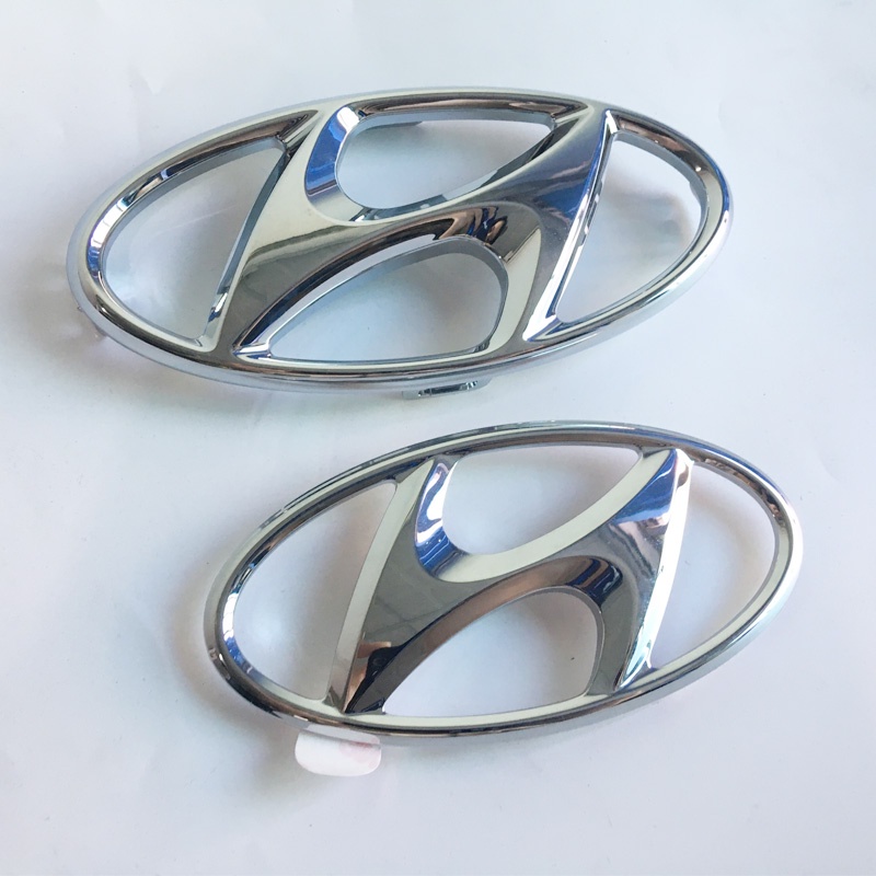1 Miếng Dán Logo HYUNDAI Bằng ABS Trang Trí Phía Trước Sau Xe Hơi HYUNDAI
