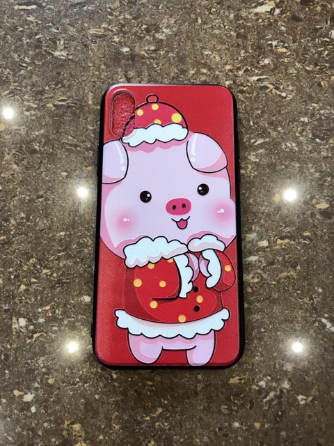 Ốp lưng chú heo chúc tết in nổi