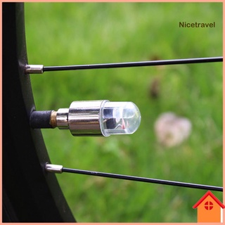 Nắp van bánh xe đạp có đèn led cảm biến rung bằng hợp kim thông dụng