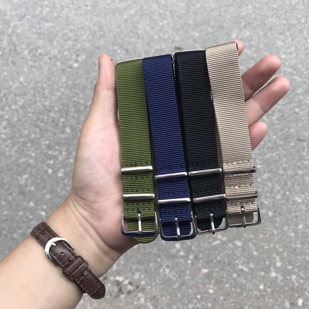 Dây Đồng Hồ Vải Dù Zulu Nato, dây vải nato siêu thoải mái nhiều màu