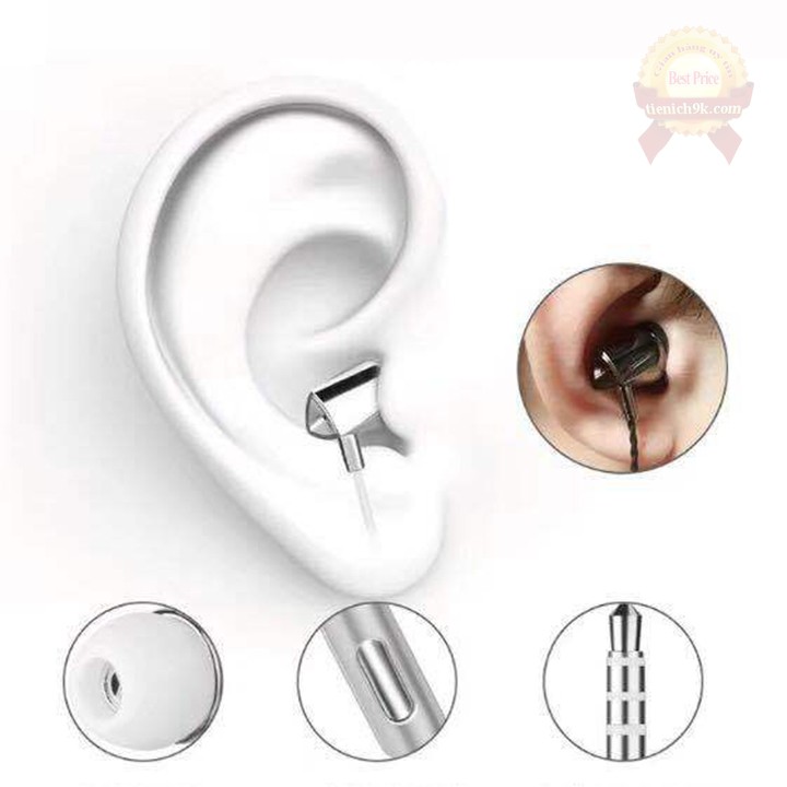 Tai nghe nhét tai in-ear X10 có mic dây FLAT TPE chống xoắn bass ấm âm hay cao cấp – F739SP2
