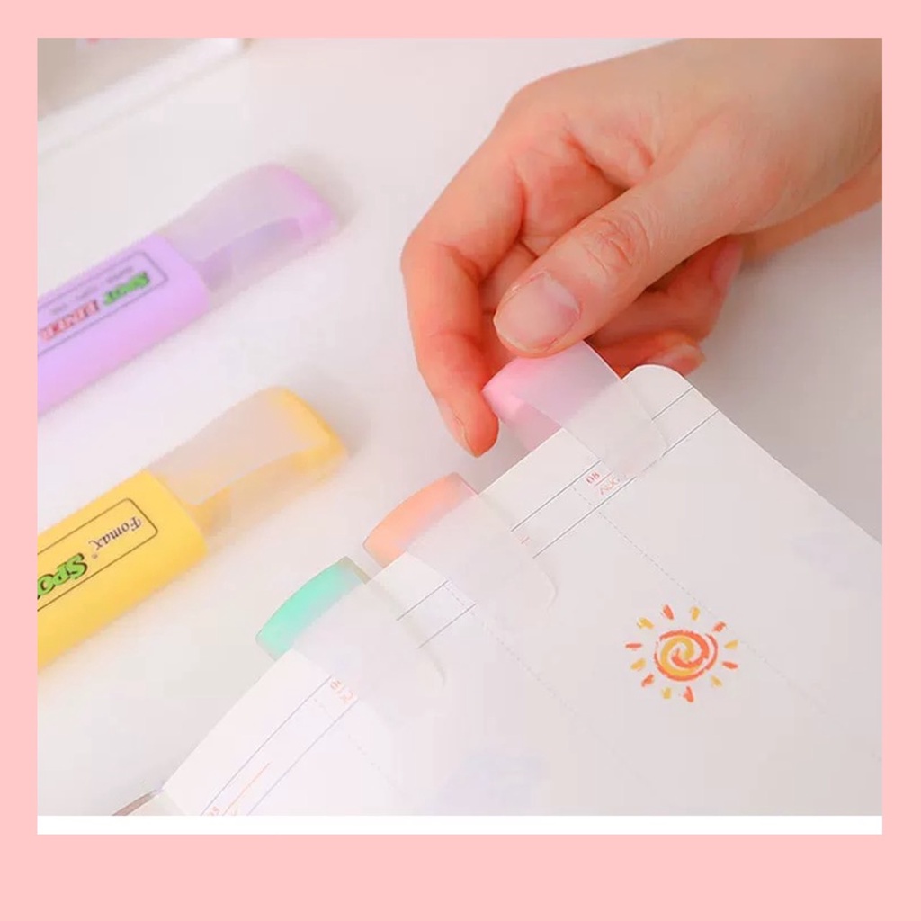 [Văn Phòng Phẩm] Bút/ Viết Trang Trí Highlight màu Pastel dễ thương (Dài 12 cm) - Bút dạ quang Màu Hottrend.