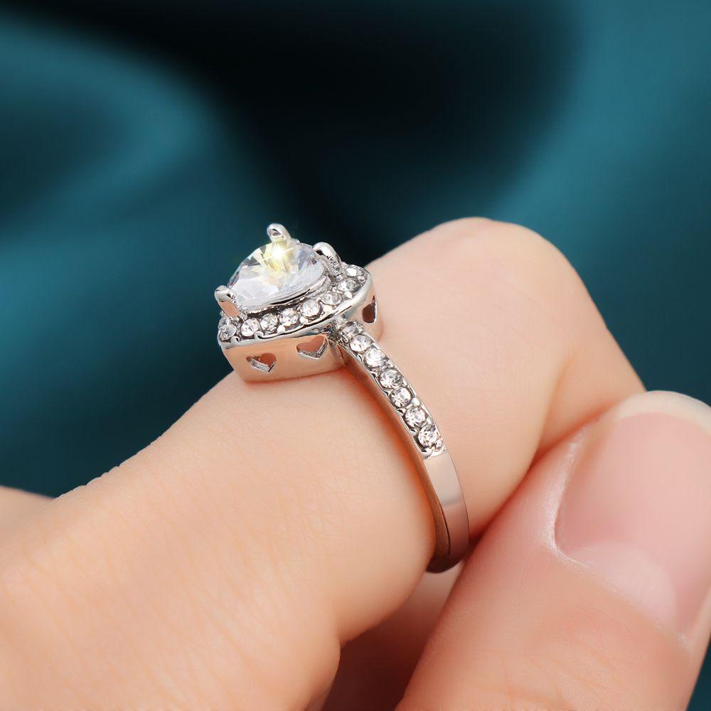 Nhẫn Cưới Thời Trang Sang Trọng Cho Nữ|Phụ Kiện Bằng Hợp Kim Chất Lượng