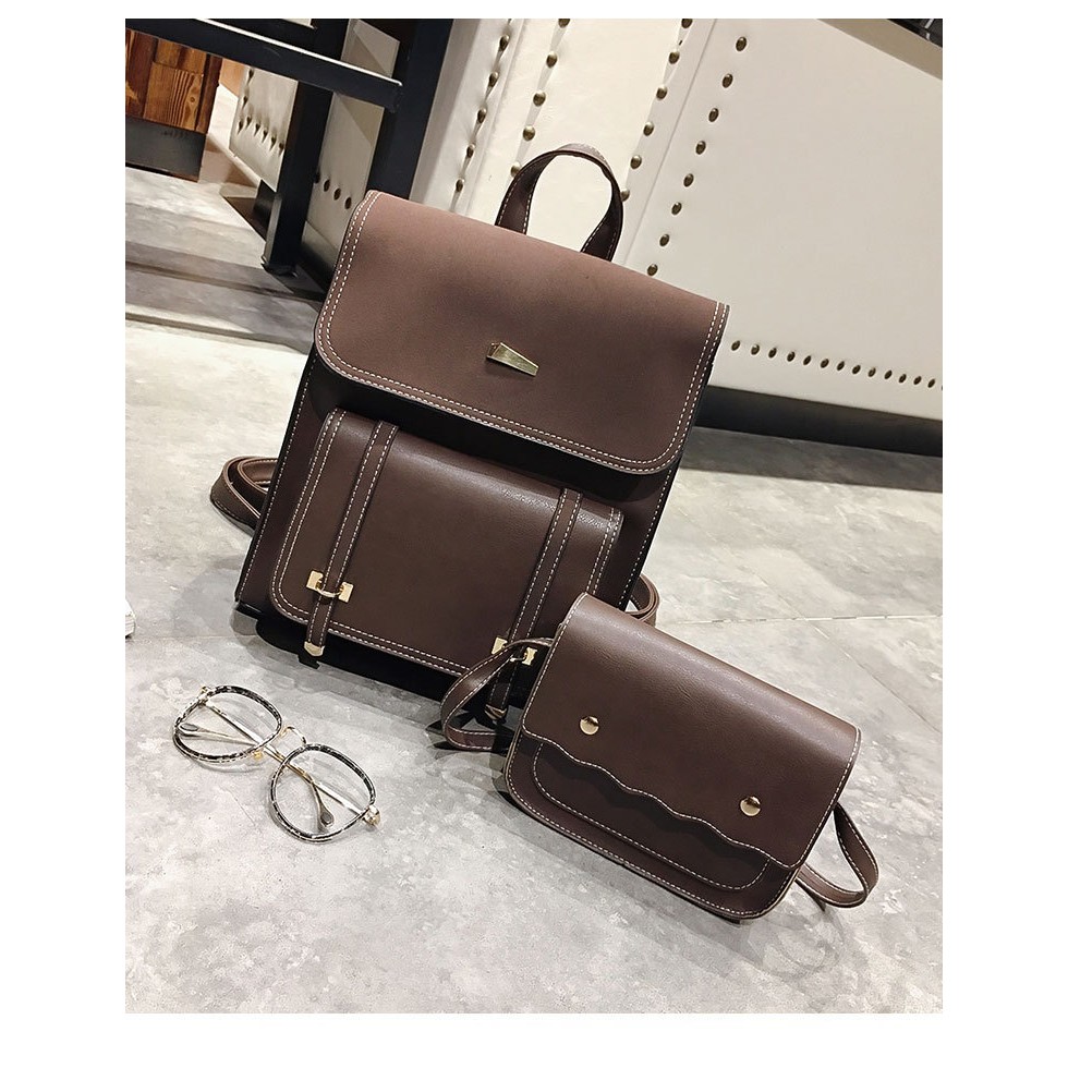 Balo Da Nữ Đi Học Mini Cao Cấp Thời Trang VINTAGE Giá Rẻ Vela Store BL04