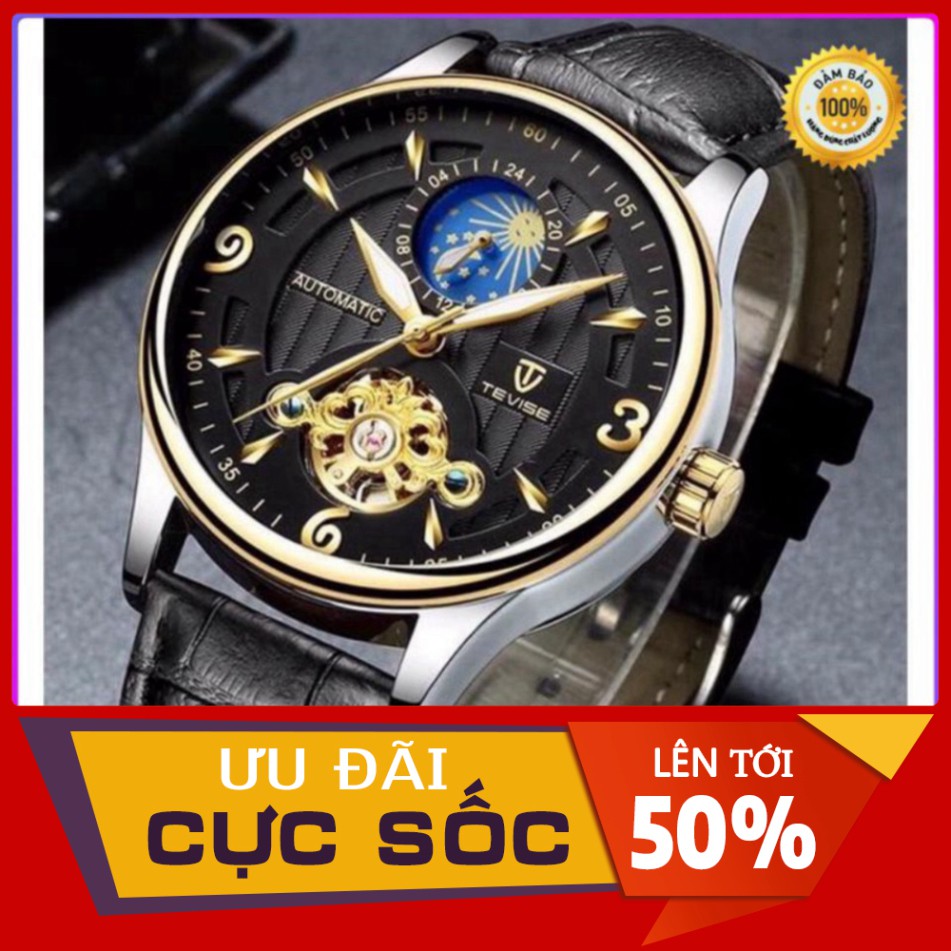 ĐỒNG HỒ AUTOMATIC NAM THƯƠNG HIỆU TEVISE CAO CẤP (TẶNG KÈM HỘP) HÀNG CỰC CHẤT