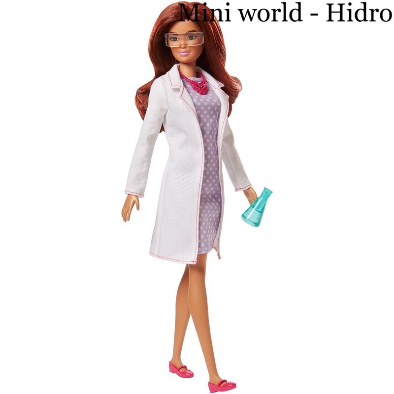 Búp bê Barbie nghề nghiệp nha nghiên cứu khoa học scientist chính hãng.