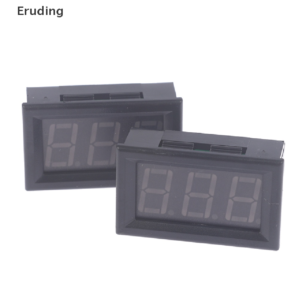 Nhiệt Kế Kỹ Thuật Số 12V Màn Hình LED Cảm Biến Nhiệt Độ Trong Nhà / Xe Hơi