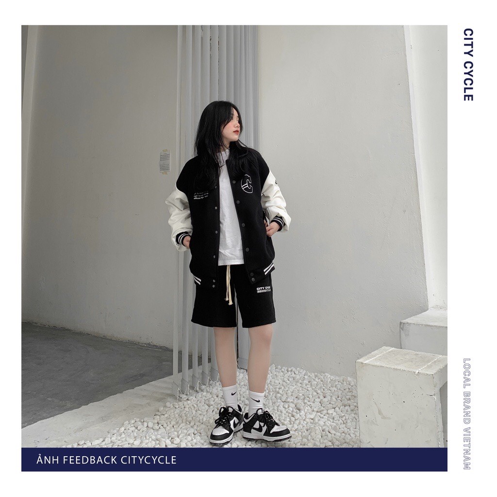 Áo Khoác Bombre VARSITY JACKET Form Unisex Chất Vải Nỉ Cao Cấp