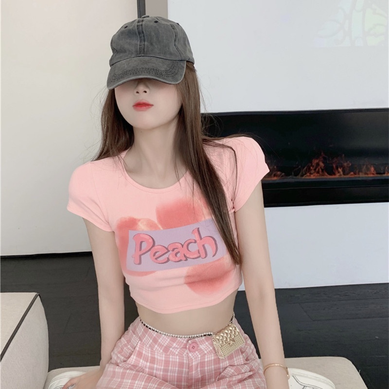 Áo Thun Tay Ngắn In Họa Tiết Dễ Thương Thời Trang Mùa Hè Cho Nữ