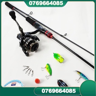 Bộ cần câu cá lure máy đứng 1.68m,1.8m,2.1m,2.4m, máy kim loại, dây, hộp mồi lure b-lu -đ𝗢̂̀𝗖𝗔̂𝗨 𝟮𝟭𝟰