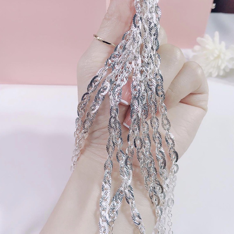 Lắc tay nữ bạc S925 ý , có tua chờ , sáng bóng , đẹp k tỳ vết  - Vàng bạc Khải Khải