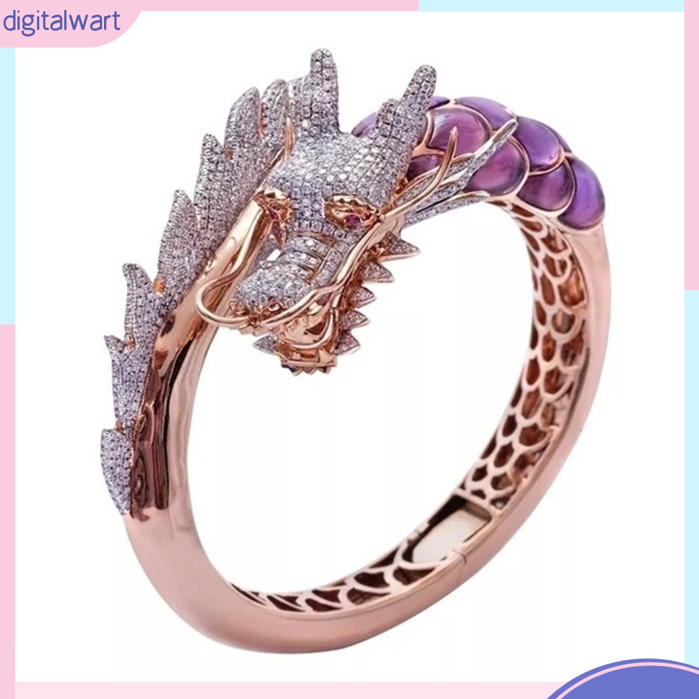 Nhẫn Hình Rồng Đính Đá Thời Trang Dành Cho Nữ
