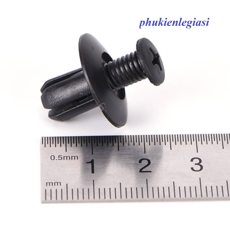 Nút Vít Nhựa 8mm Màu Đen Thay Thế Cho Xe Hơi hàng OEM Mitsubishi grandis