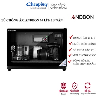 Tủ chống ẩm máy ảnh 20 lít ,hút ẩm nhập khẩu ANDBON AB