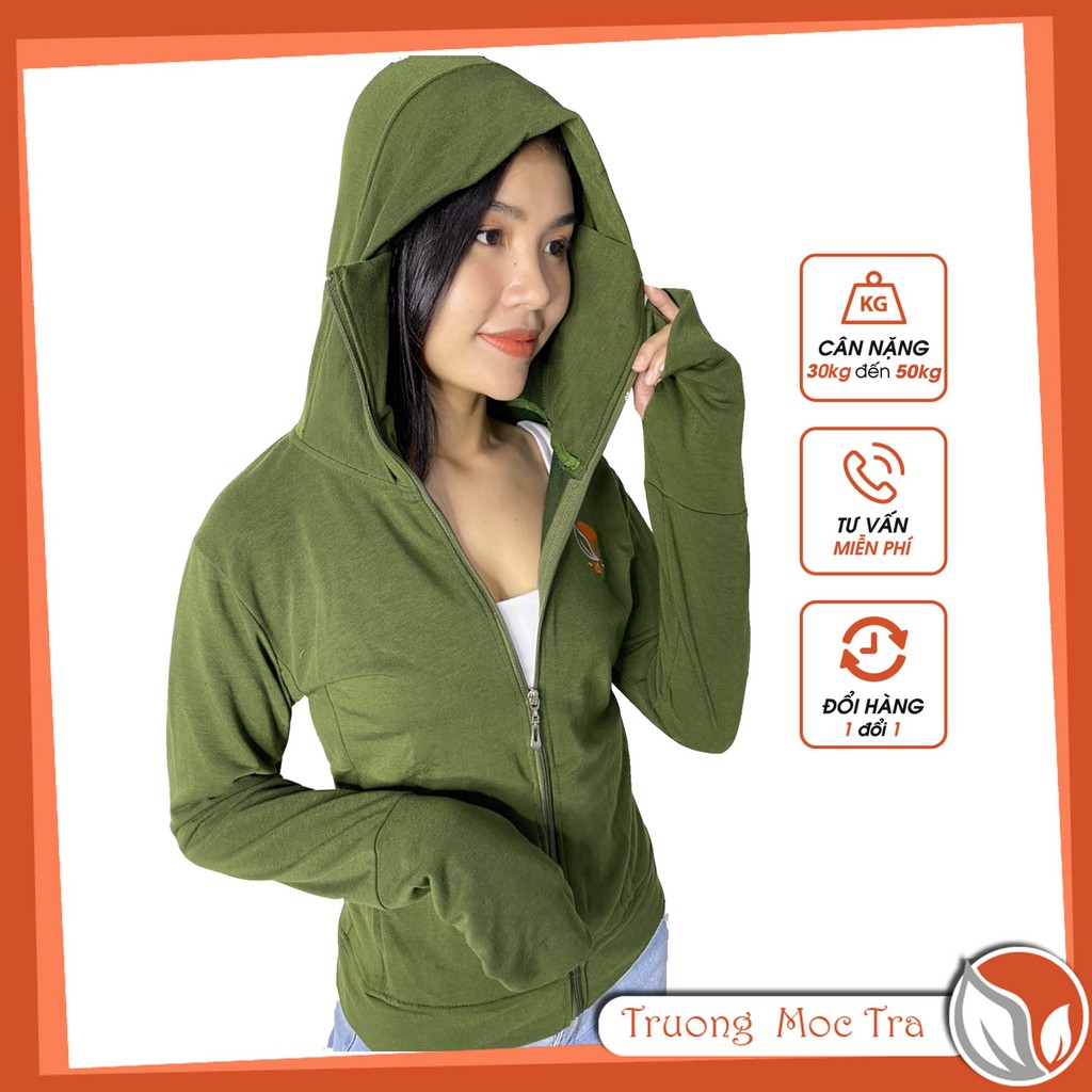 Áo Chống Nắng Nữ Túi Khoá Trong Chất Dày Dặn, Thông Hơi Mát Mẻ KN