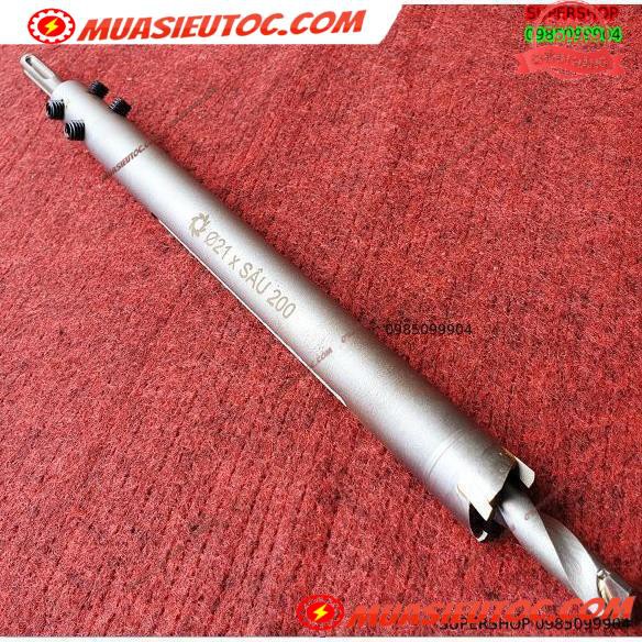 Mũi khoan rút lõi khoét tường gạch sâu Phi 21 x 200 mm không khoan bê tông, không khoan chế búa