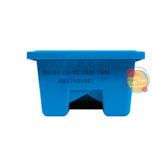 [TÂM TÂM]-Xô rửa cọ Mont Marte 2 ngăn nhựa vuông-(Shop giao màu Tím ah)