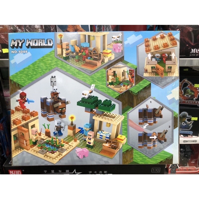 Lắp ráp mô hình Minecraft 1044 - Ngôi Làng Xa Mạc 598 Mảnh