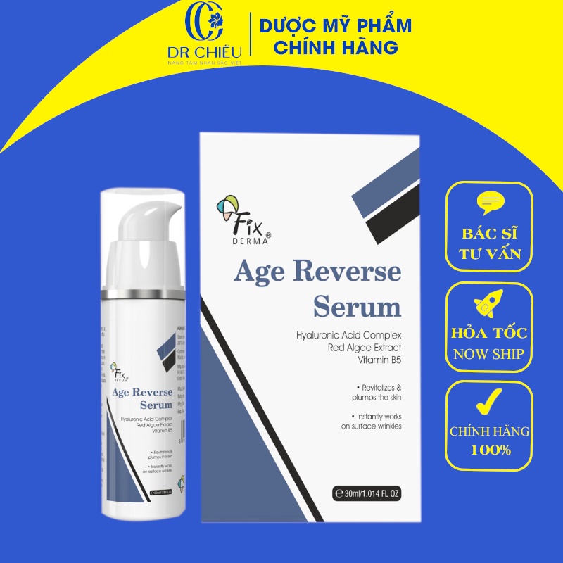 Serum Dưỡng Ẩm Phục Hồi Trẻ Hóa Làn Da Fixderma Age Reverse Serum – 30ml