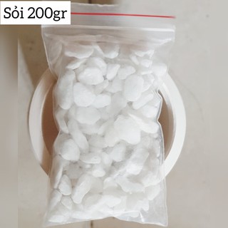 Sỏi trang trí 200gr - 500gr [Trắng, 3 màu]