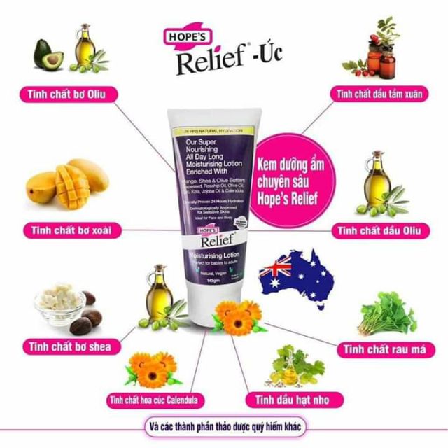 Kem dưỡng ẩm chuyên sâu HOPE'S RELIEF