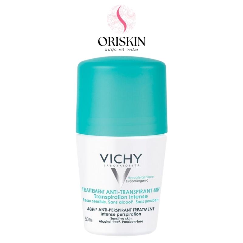 Vichy Lăn Khử Mùi Vichy Ngăn Mồ Hôi, Giữ Khô Thoáng Suốt 48H Traitement Anti - Transpirant 48H 50ml