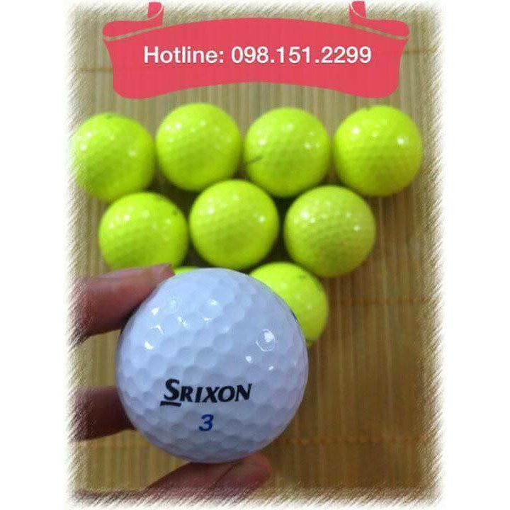 COMBO 10 QUẢ BÓNG GOLF TITLEIST/CALLAWAY/TAYLORMADE/SRIXON/NIKE MỚI 90%