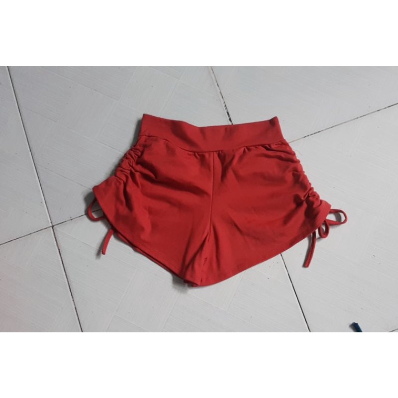 Quần short thun nữ rút dây nâng mông tập gym, Zoga