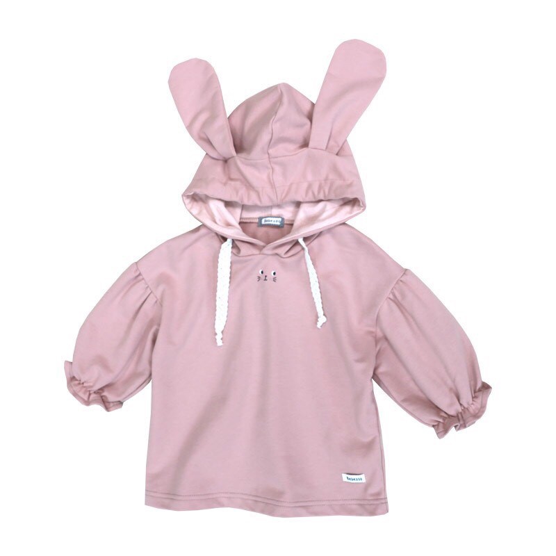 ÁO HOODIE TAI THỎ CHO BÉ GÁI HÃNG BEBEZOO