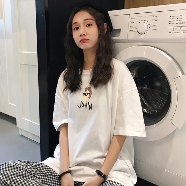 Áo phông form rộng FREESHIPTay Lỡ Unisex Freesize Phong Cách Ulzzang Cực Xịn