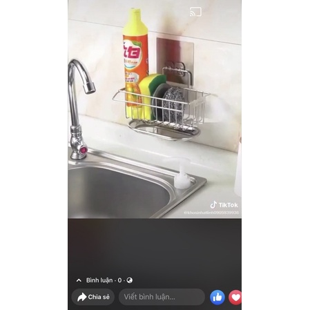 Giá kệ để rẻ rửa bát inox kèm có khay hứng nước