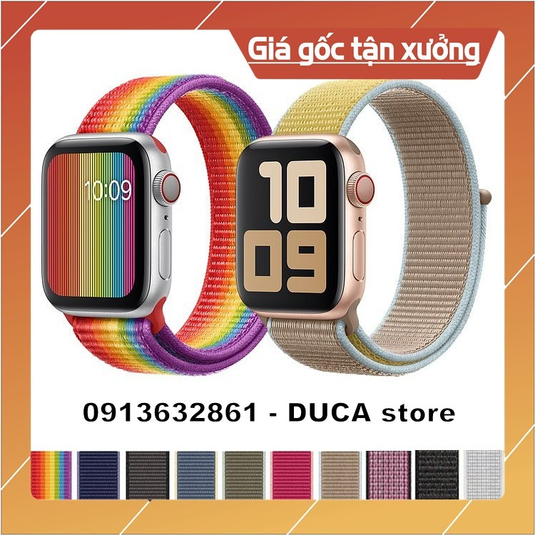 Dây Vải Apple Watch seri 1/2/3/4/5/6/7/SE và đồng hồ thông minh T500, HW12, HW22, .... đủ SIZE 38/40/41 - 42/44/45