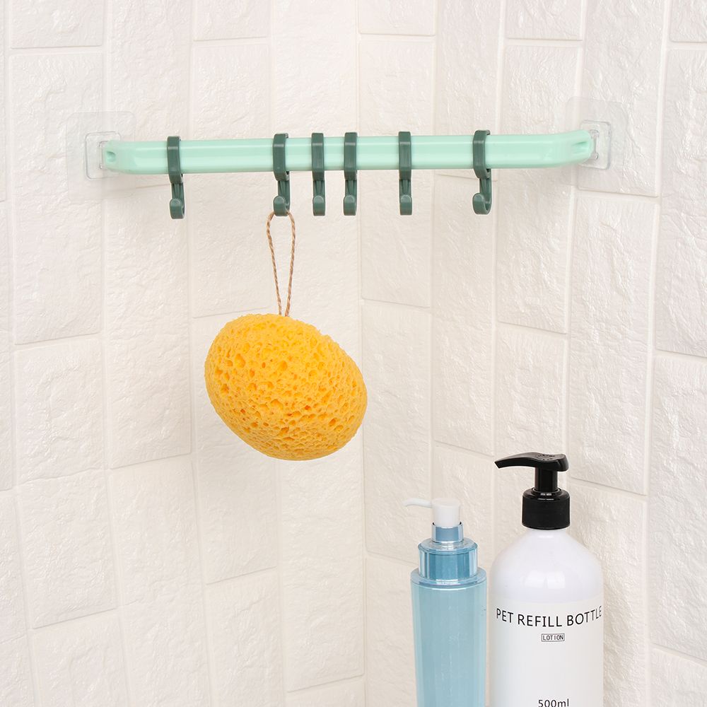 Giá Treo Đồ Dùng Một Tầng Không Cần Đục Lỗ Tiện Dụng Cho Nhà Bếp/ Nhà Tắm