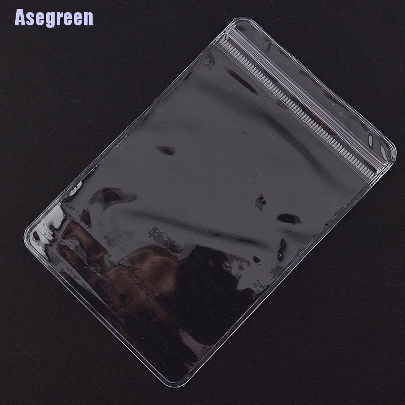 Set 20 bao túi zip nhựa PVC hai mặt trong suốt đựng trang sức tiện dụng