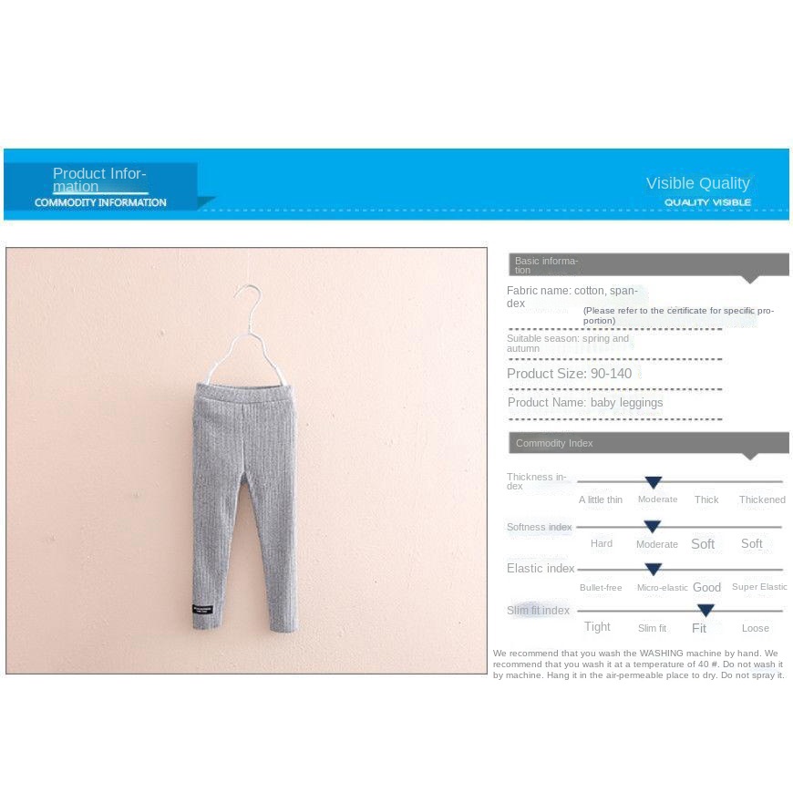 Quần Legging Cotton Co Giãn Thời Trang Mùa Xuân Cho Bé Gái