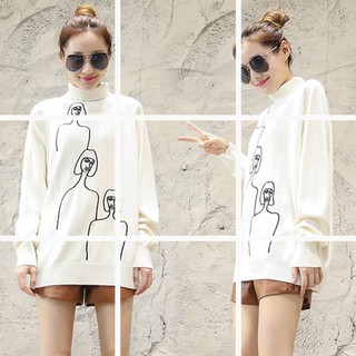 Áo nỉ nữ thu đông cao cổ cá tính phong cách uzzlang  Korea 가죽 자켓