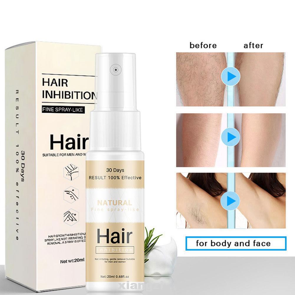 20ml Easy Apply Depilatory Mild Painless Skin Care Pore Inhibitor Natural Permanent Anti Growth Hair Removal Spray