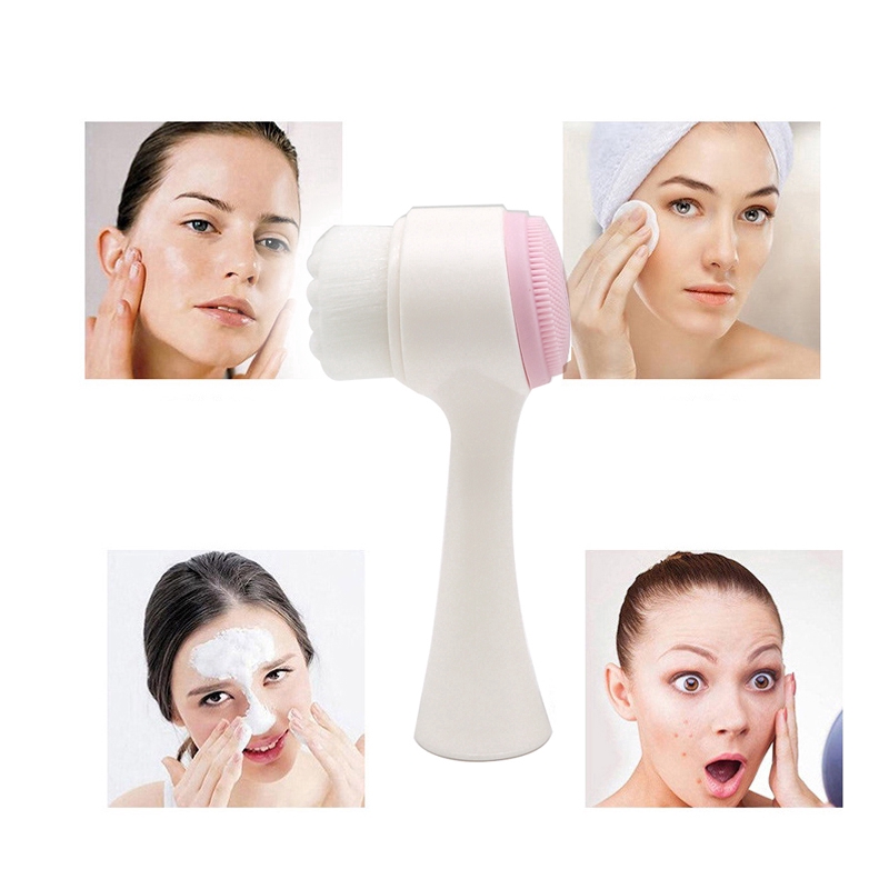 [Hàng mới về] Bàn chải rửa mặt làm sạch lỗ chân lông bằng silicone