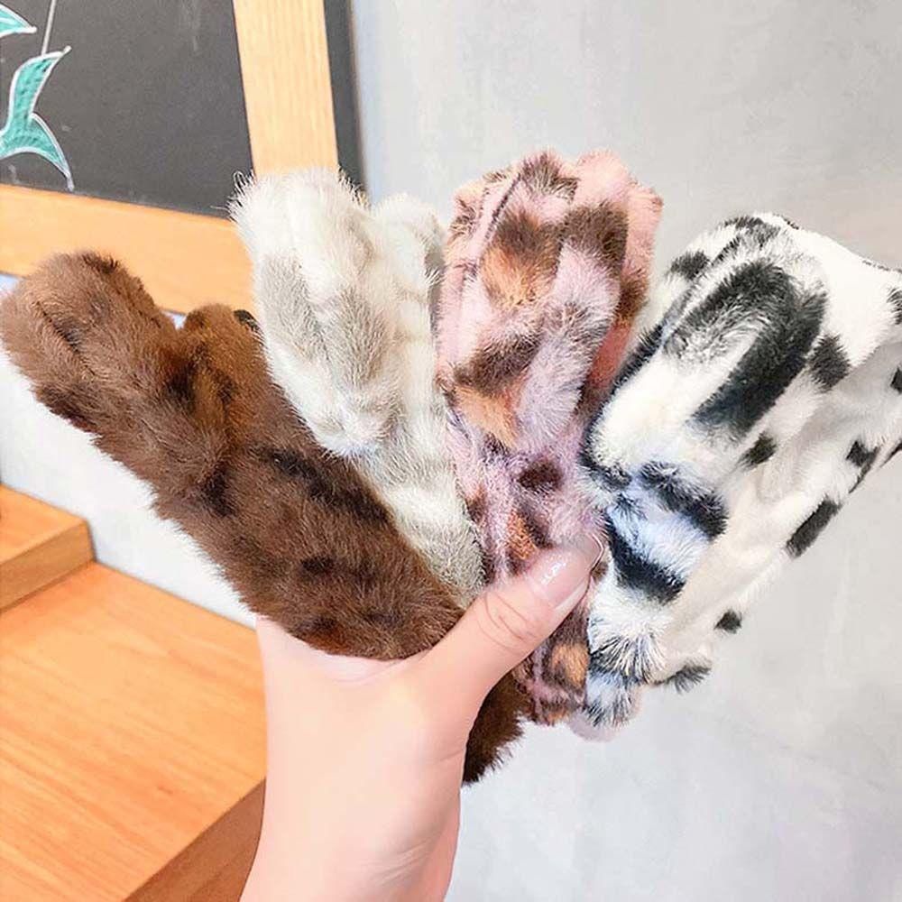 Cài Tóc Tai Mèo Họa Tiết Da Báo Phong Cách Hàn Quốc VANES1