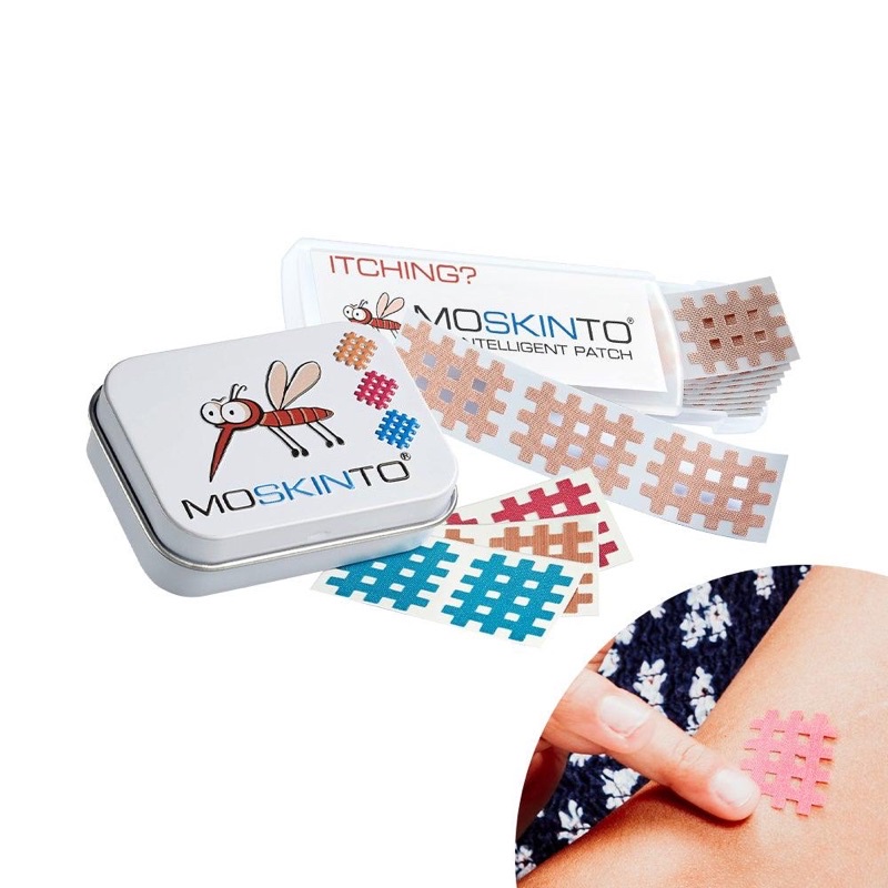 Moskinto Đức hộp 24/42 Miếng dán giảm ngứa và sưng do muỗi và côn trùng cực hiệu quả cho trẻ - Đức